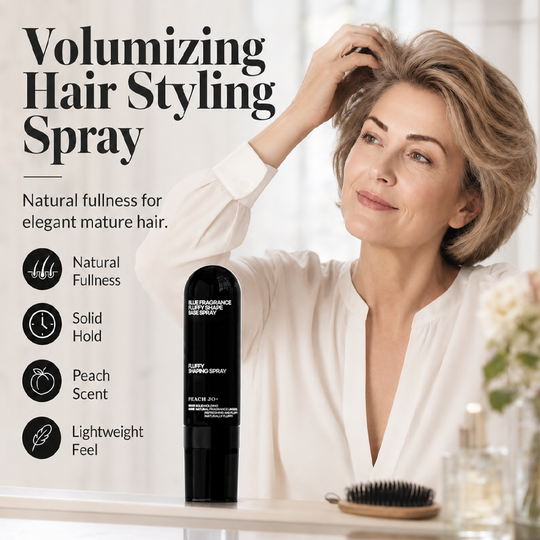Peach-scented volumizing &amp; setting spray—for lightweight, bouncy hair and long-lasting hold.