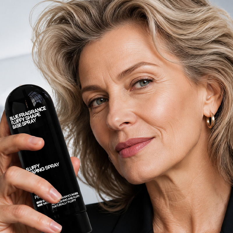 Peach-scented volumizing &amp; setting spray—for lightweight, bouncy hair and long-lasting hold.