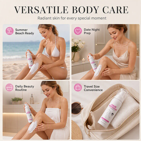 Gentle Hair Removal Mousse – Quick Results, Hydrating Formula, Fine Mousse Texture – Perfect for Body Care! 🛁