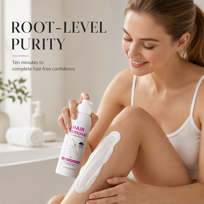 Gentle Hair Removal Mousse – Quick Results, Hydrating Formula, Fine Mousse Texture – Perfect for Body Care! 🛁