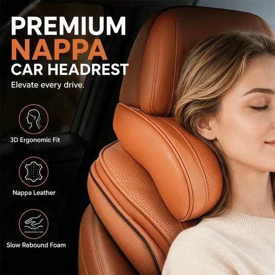 Ergonomic Headrest and Lumbar Support Set for Car Seats