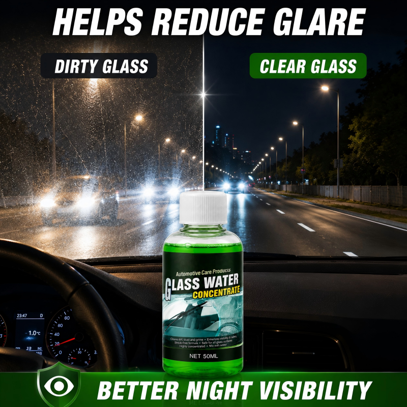 💞50K+ SOLD! 💧✨Glass Concentrate – 10ml makes 1L, cuts bugs &amp; grime, streak-free. 1 bottle = 50L.lowest price online! 🚗💪