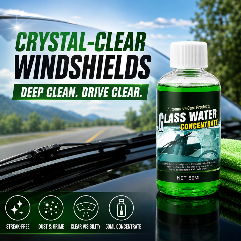 💞50K+ SOLD! 💧✨Glass Concentrate – 10ml makes 1L, cuts bugs &amp; grime, streak-free. 1 bottle = 50L.lowest price online! 🚗💪