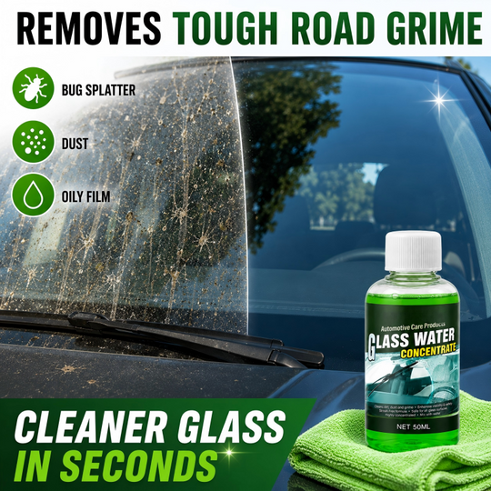 💞50K+ SOLD! 💧✨Glass Concentrate – 10ml makes 1L, cuts bugs &amp; grime, streak-free. 1 bottle = 50L.lowest price online! 🚗💪
