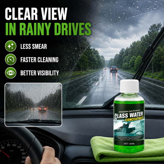 💞50K+ SOLD! 💧✨Glass Concentrate – 10ml makes 1L, cuts bugs &amp; grime, streak-free. 1 bottle = 50L.lowest price online! 🚗💪