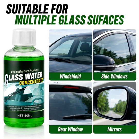 💞50K+ SOLD! 💧✨Glass Concentrate – 10ml makes 1L, cuts bugs &amp; grime, streak-free. 1 bottle = 50L.lowest price online! 🚗💪