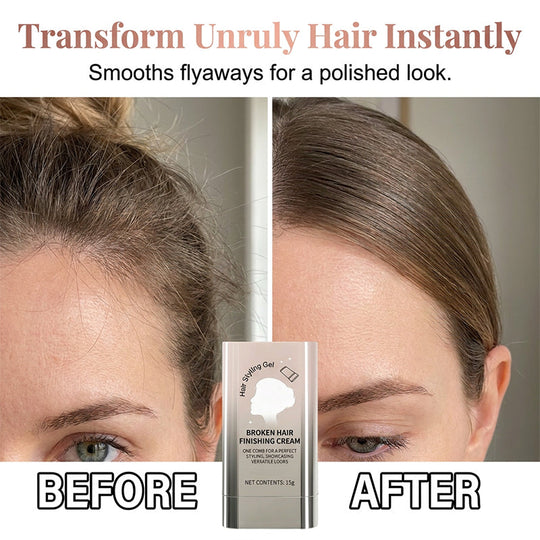 ✨💇‍♀️ Portable Hair Finishing Stick with Comb – Flyaway Smoothing &amp; Baby Hair Styler