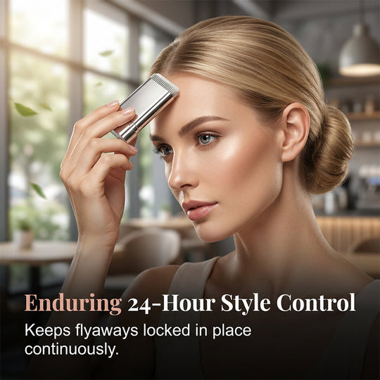 ✨💇‍♀️ Portable Hair Finishing Stick with Comb – Flyaway Smoothing &amp; Baby Hair Styler