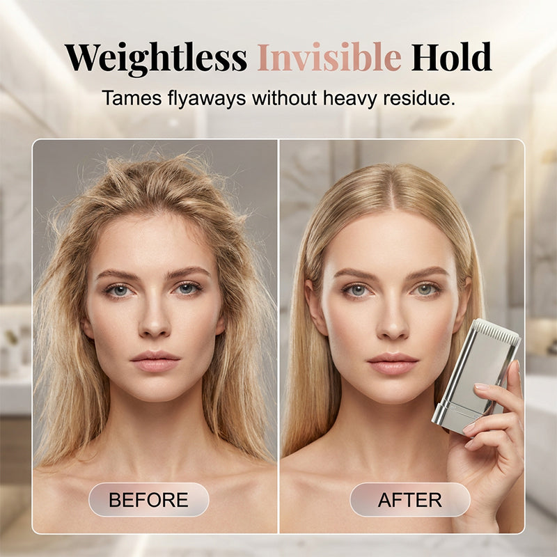 ✨💇‍♀️ Portable Hair Finishing Stick with Comb – Flyaway Smoothing &amp; Baby Hair Styler