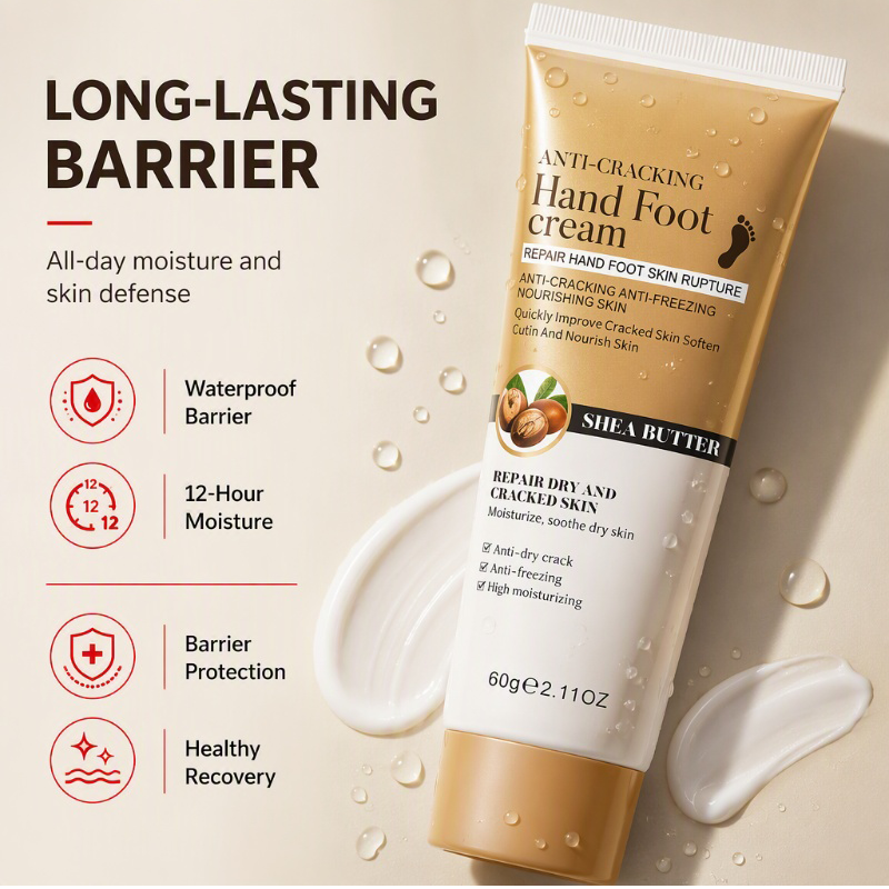 Foot care cream, moisturizing anti-crack foot cream, exfoliating foot care cream, suitable for foot care needs