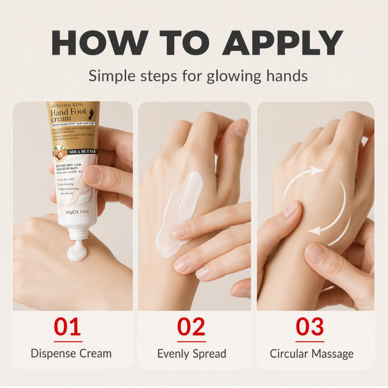 Foot care cream, moisturizing anti-crack foot cream, exfoliating foot care cream, suitable for foot care needs