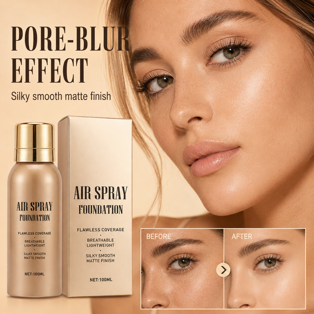 💦Waterproof Flawless Air Spray Foundation｜Long‑Lasting Airbrush Makeup, Sweat‑Proof Buildable Coverage ✨