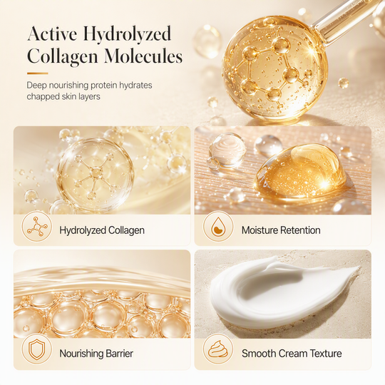 Hydrolyzed Collagen Hand Cream – Lightweight Moisture for Dry Skin