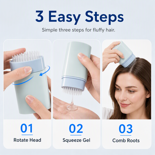 💇 Root Volumizing Gel Comb | No-Rinse